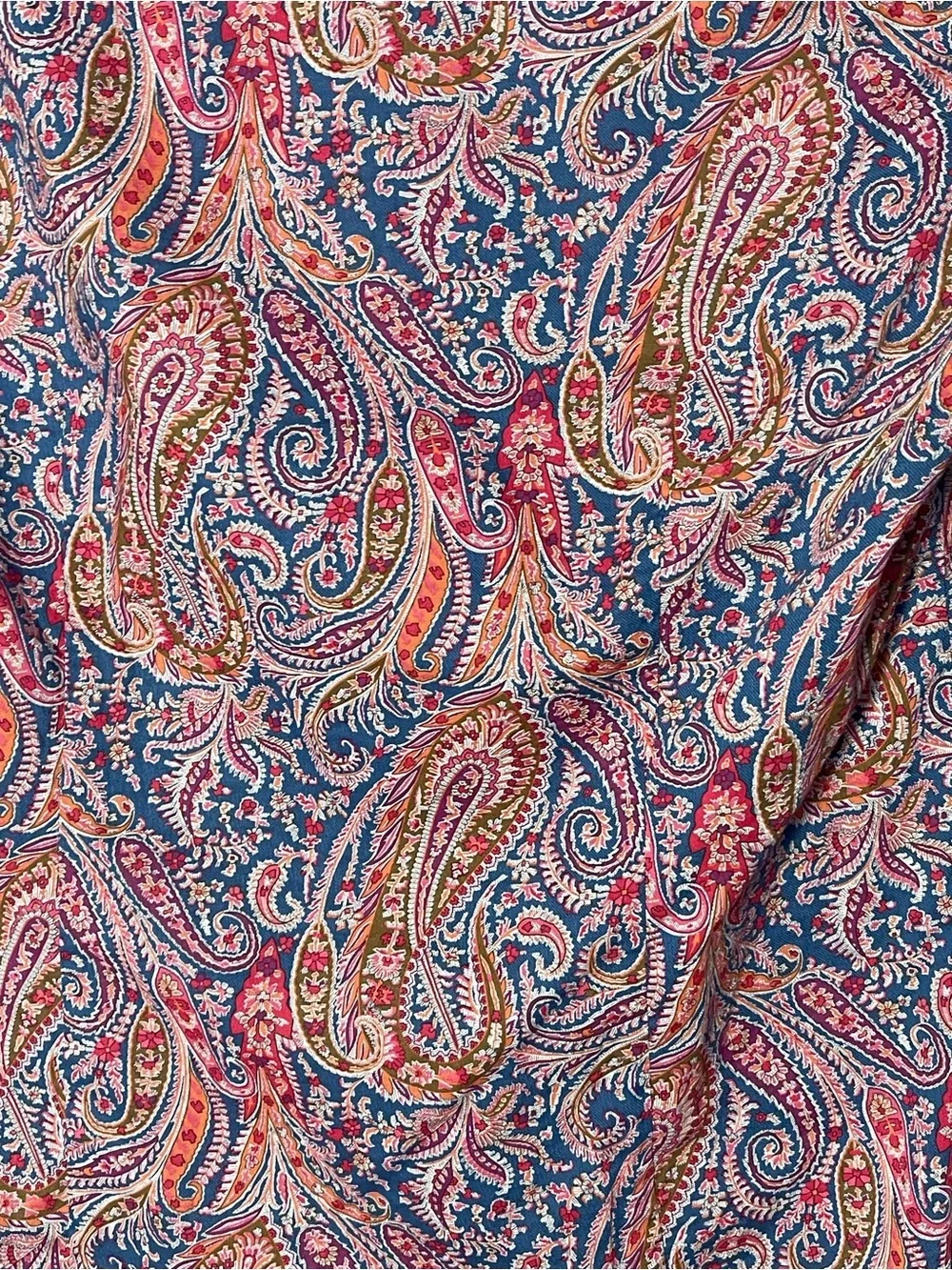 J.Crew Liberty Art Fabrics Isabella Paisley Button Front Blouse Size 4 preppy